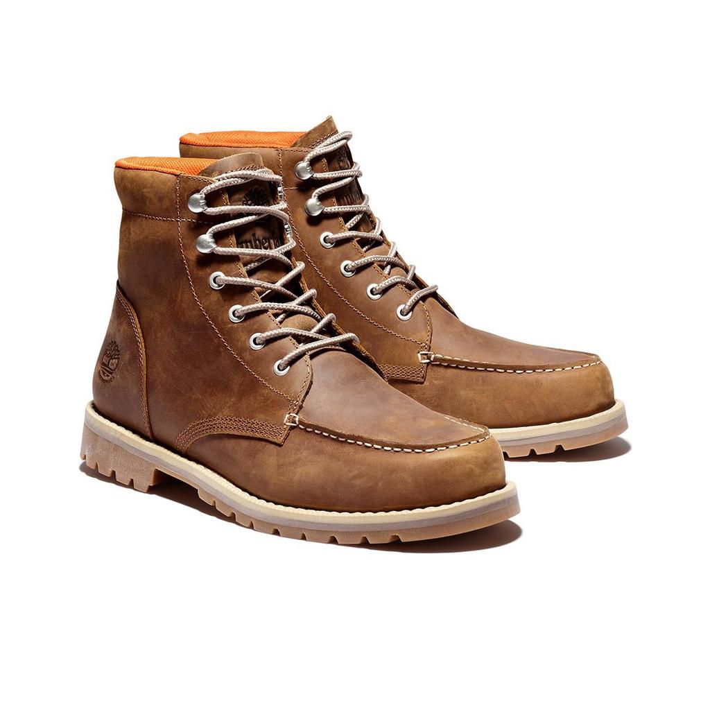 Timberland Redwood Falls Moc Toe BT Casual Outdoor Mid Calf Martin Boots Uomo stivali Rust A2EDRF13