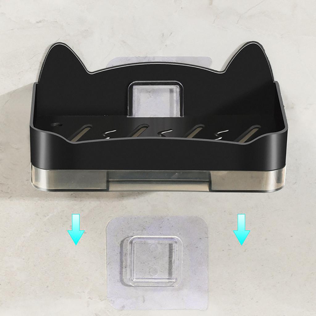 Wall Mounted Soap Holder Hole Shape Drainage Soap Dish Holder for Bathroom