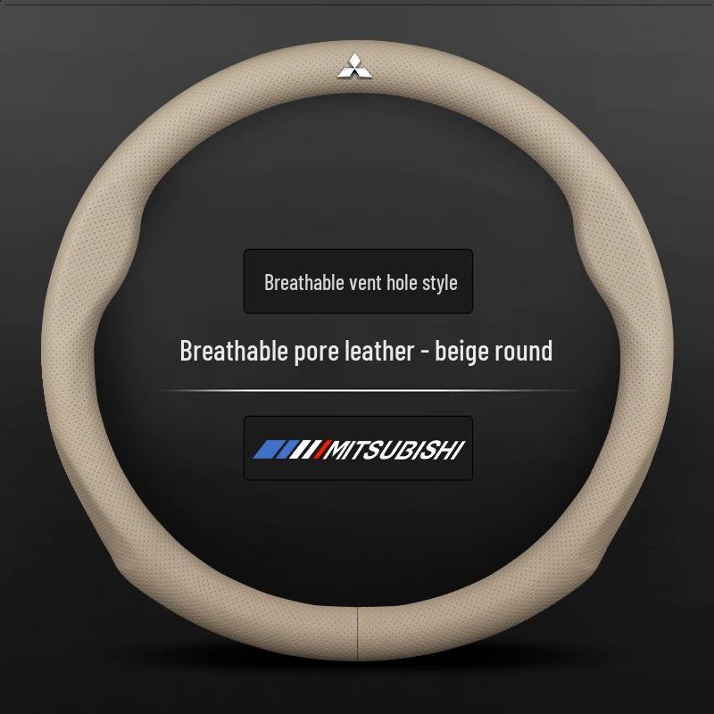 Всесезонная замшевая оплетка на руль для Mitsubishi Outlander/ASX/Eclipse/Lancer 38cm