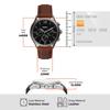 FENMORE Multifunction Brown Leather Watch