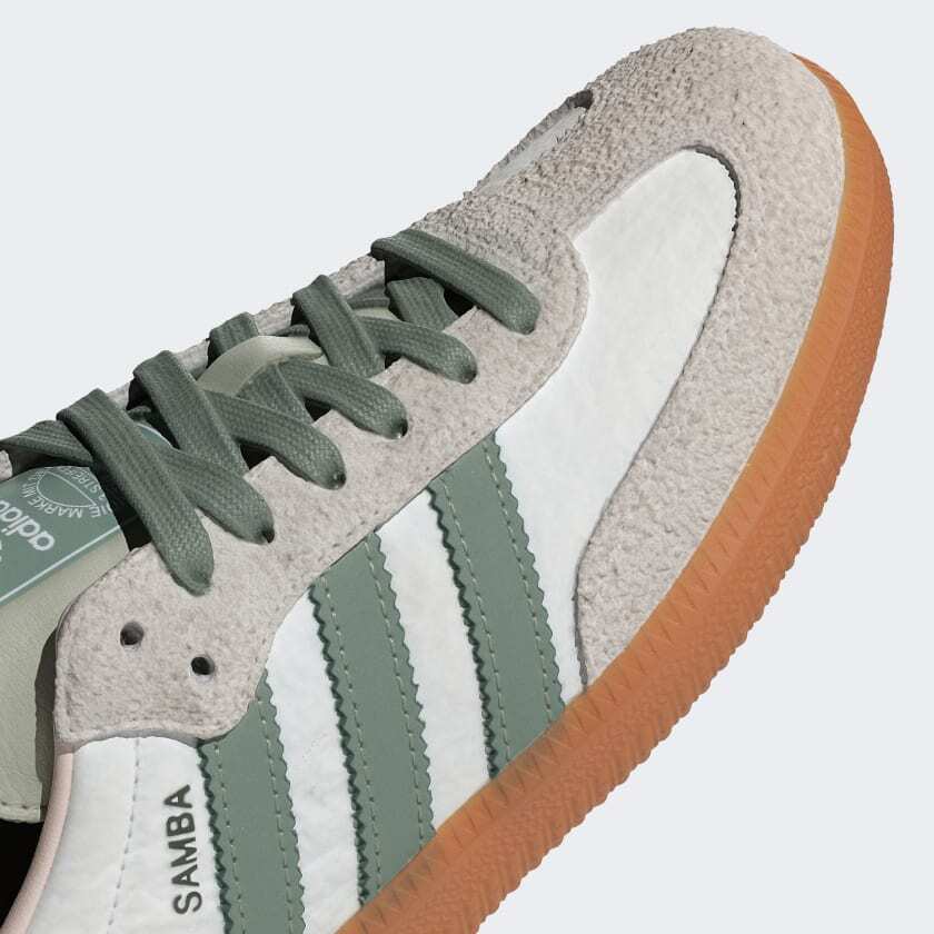 ID0492 Adidas Originals Samba OG Silver Green (Women's)