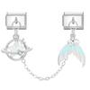 Double Chain Bracelet Charms Stainless Steel Fit 9mm Bracelet Charm Bracelet Link Spliceable DIY Making Charm Italian Links