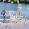 2026 Zodiac Horse Statue Feng Shui Collection Crystal Light Luxury Horse Sun Catcher Ornament Home Desktop Decoration