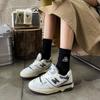 Men's Mid-Calf Snow Mountain Embroidery Retro Sports Socks - Spring & Autumn Style, Classic Thick Thread Cotton Basketball Socks.