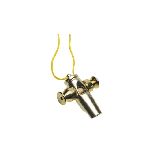 LP Sound Effect Whistle Tri-Tone Samba Whistle, Gold Tone LP352