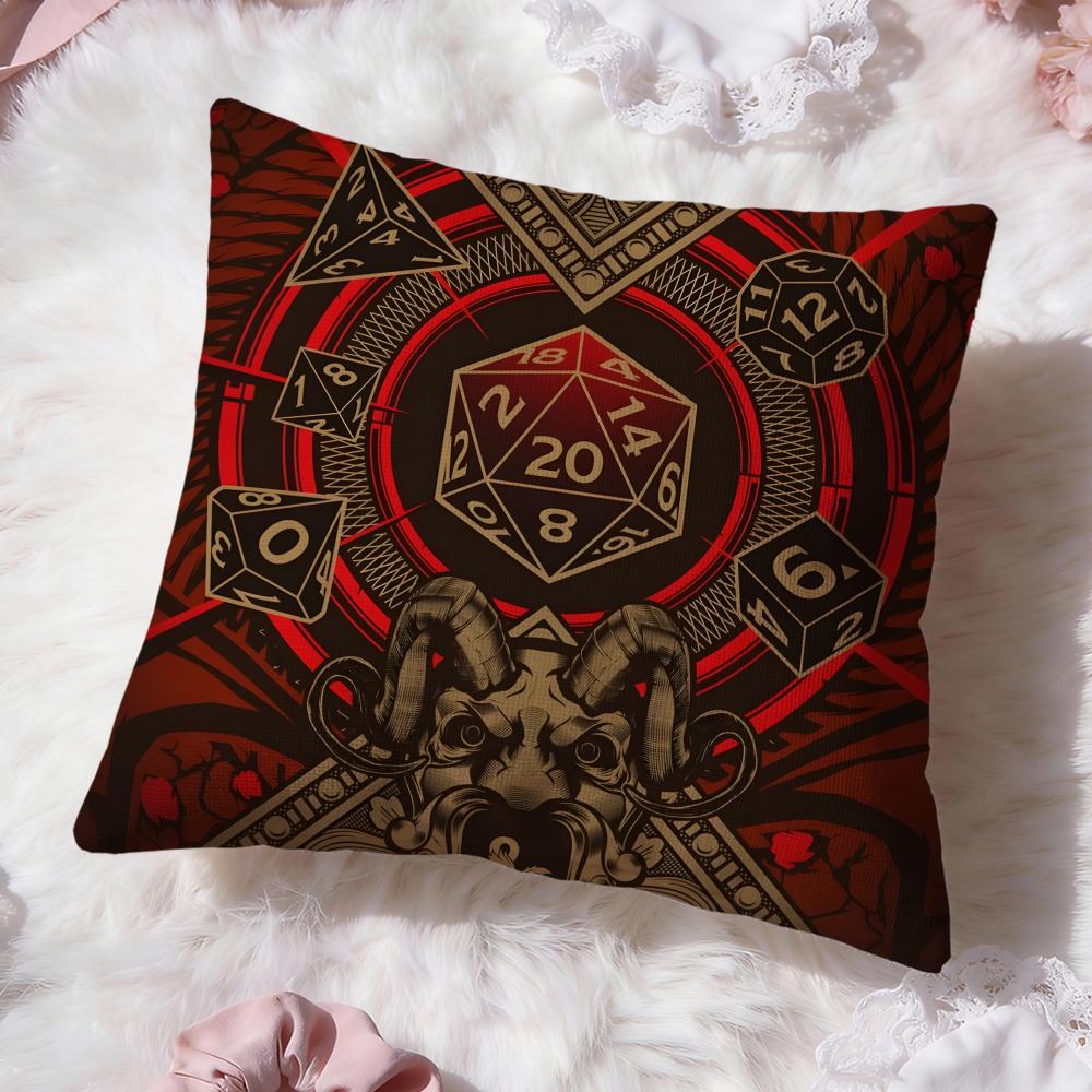 Game D-Dungeons & DragonsS Cushion Cover Premium Comfort Reversible Pillow Cove -Two in One Design for Any Room & Car Interior