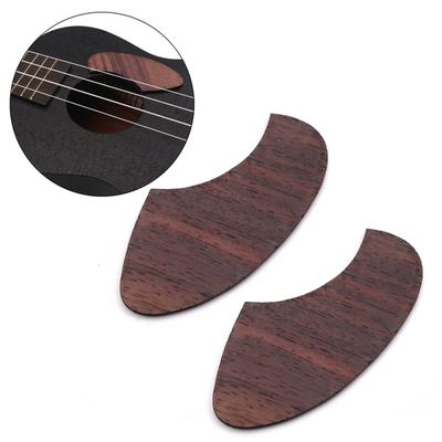 Heiß! 2 Stück Ukulelen-Schlagbretter, halbmondförmig, aus Palisanderholz, Holzschutz, Musikinstrumentenzubehör