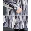 New Large Size Loose Thin Fashion Long-sleeved Printed Dresses