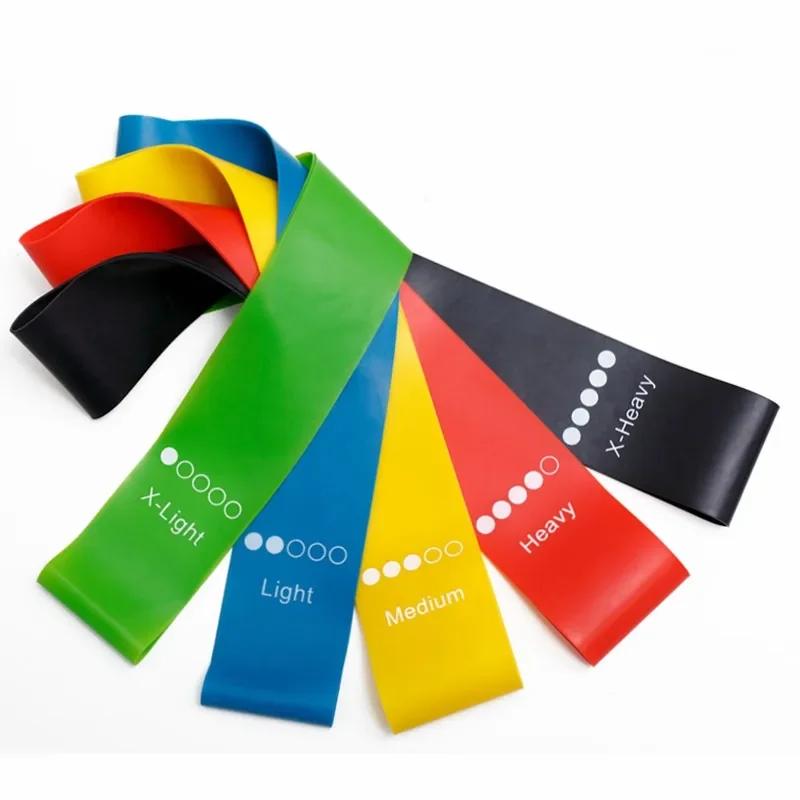 5pcs Resistance Bands Collection Yoga Elastic Band for Fitness Exercise Stretch Belt 5 Resistance Level Workout Bands Fitness Equipment