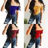 Elegant Women Summer Casual Off Shoulder Tank Top Vest Blouse For Effortless Style