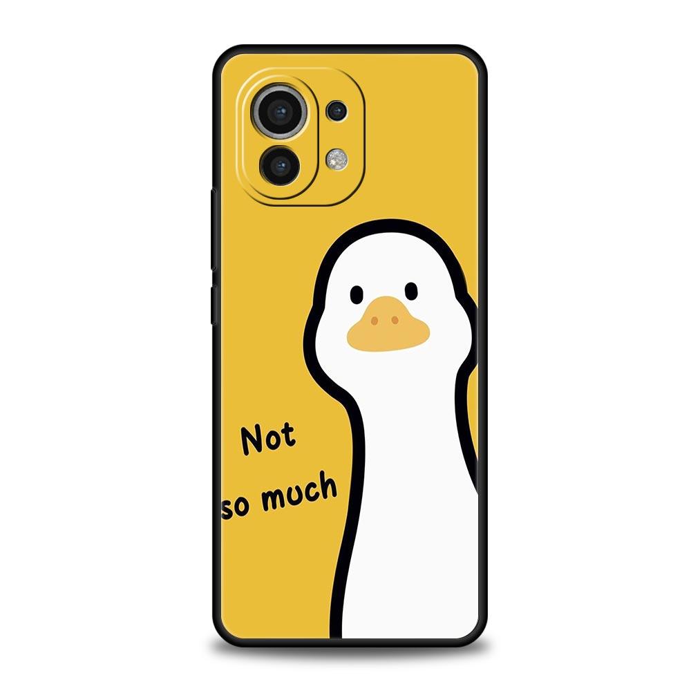 Phone Case For Xiaomi Mi 15 14 14T 13T 12T Pro 12 13 11 Lite 5G 11T X6 X5 Pro Soft TPU Cover Cute Cartoon Duck