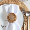 Sunflower Napkin Rings, Napkin Holders, Napkin Rings, Suitable for Birthdays, Weddings, Thanksgiving, Christmas