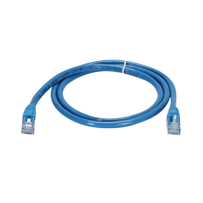 1-meter Cat 6 Gigabit Ethernet-kabel med krystallhode, 8-kjerners tvunnet par nettverksjumper.