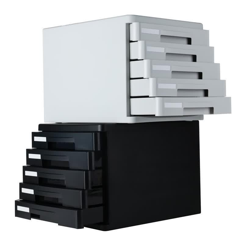 Deli 9773 5-Layer Plastic Desktop File Cabinet