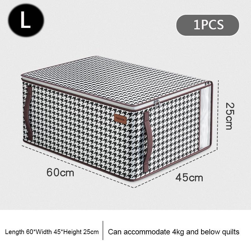 Large Capacity Quilt Clothes Bedding Storage Bags Home Visible Window Zipped Organizer Underbed Wardrobe Closet Boxe