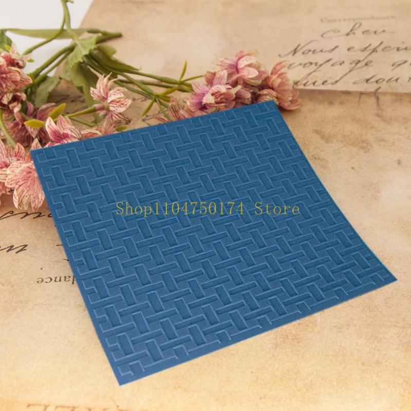 3Pcs Textured Plastic Embossing Folder 6x6Inch Paper Embossing Templates Stencils for Holiday Card Making Scrapbooking top sale