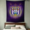 Rsc Anderlecht Wall Tapestry Aesthetic Wall Hanging Printed Fabric Blanket Decorative Tapestries For Bedroom Living Room Home Decor