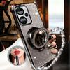 Shockproof GLITTER Plating Crystal Bracelet Mirror Magsafe phone holder Case For Xiaomi Poco X5 Pro 5G Cover