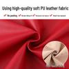 Plus Size PU Leather Waterproof Coveralls - Unisex Long Sleeve Apron for Catering and Workwear
