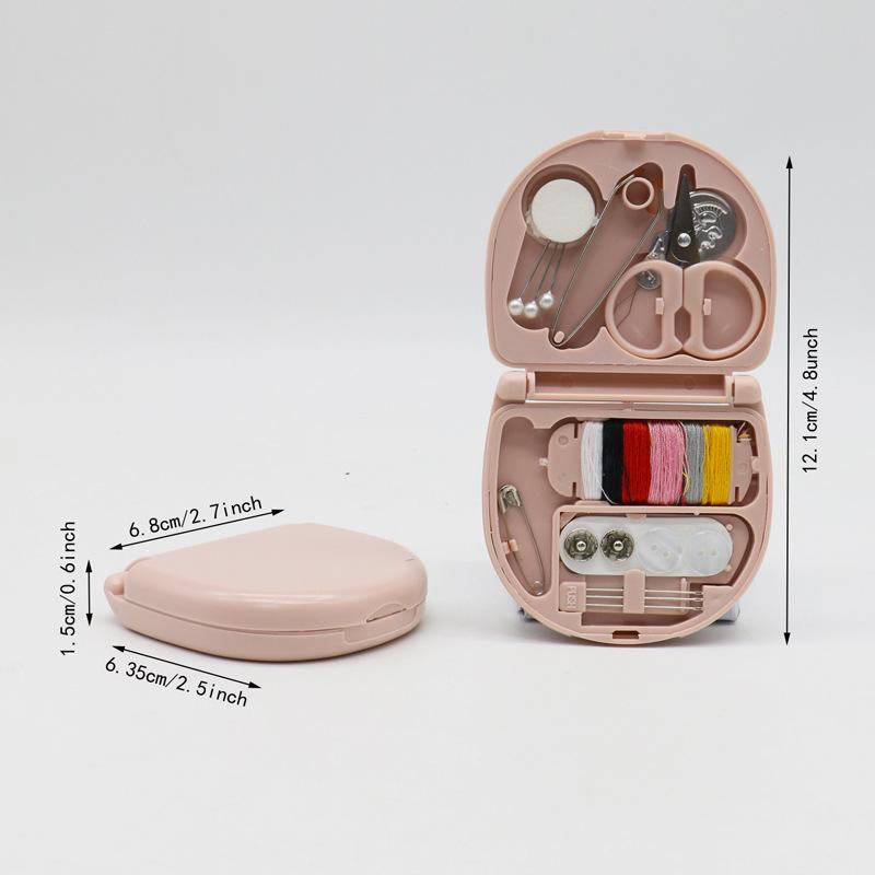 1Box Portable Mini Travel Household Sewing Box Set Sewing Kit Storage Bags Sundries Organizer Home Tools Sewing Accessories