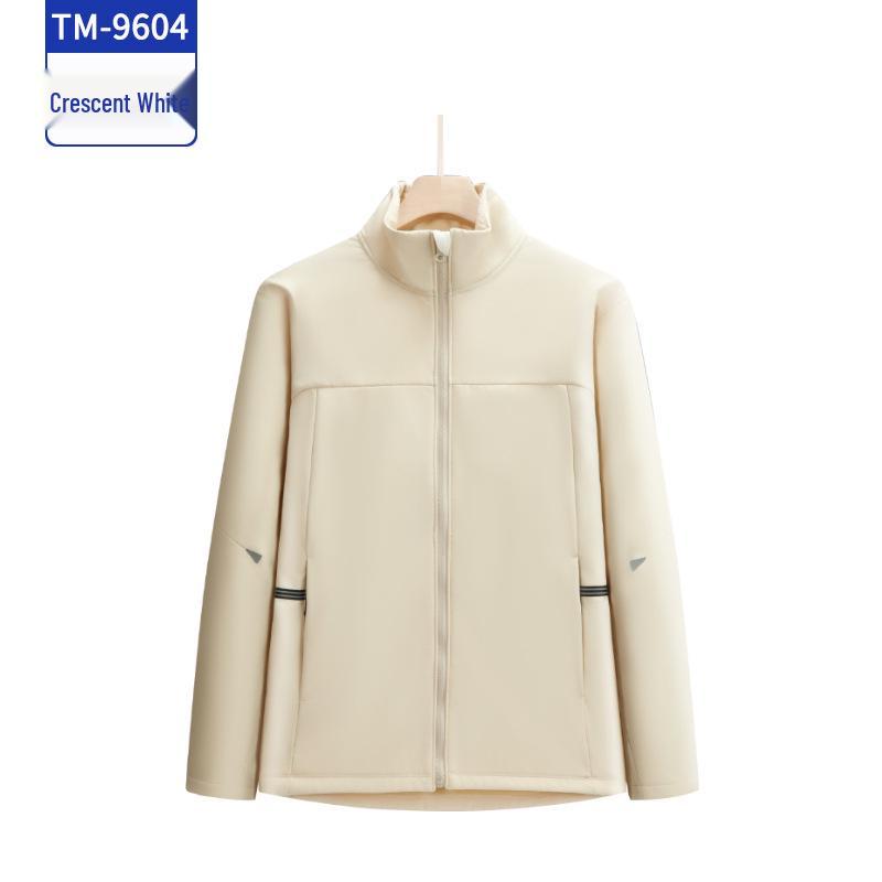 Autumn & Winter Stand Collar Velvet Windbreaker: Custom Team Outdoor Activities & Cultural Advertising Jacket.