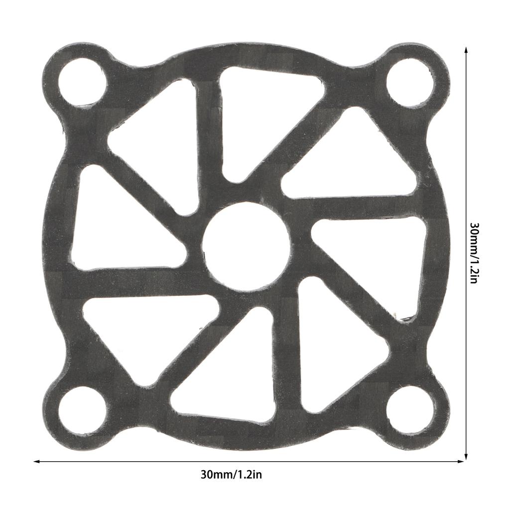 30x30mm Kühlgebläseabdeckung Kohlefaser RC Elektromotor Lüfter Wärmeableitungsabdeckung