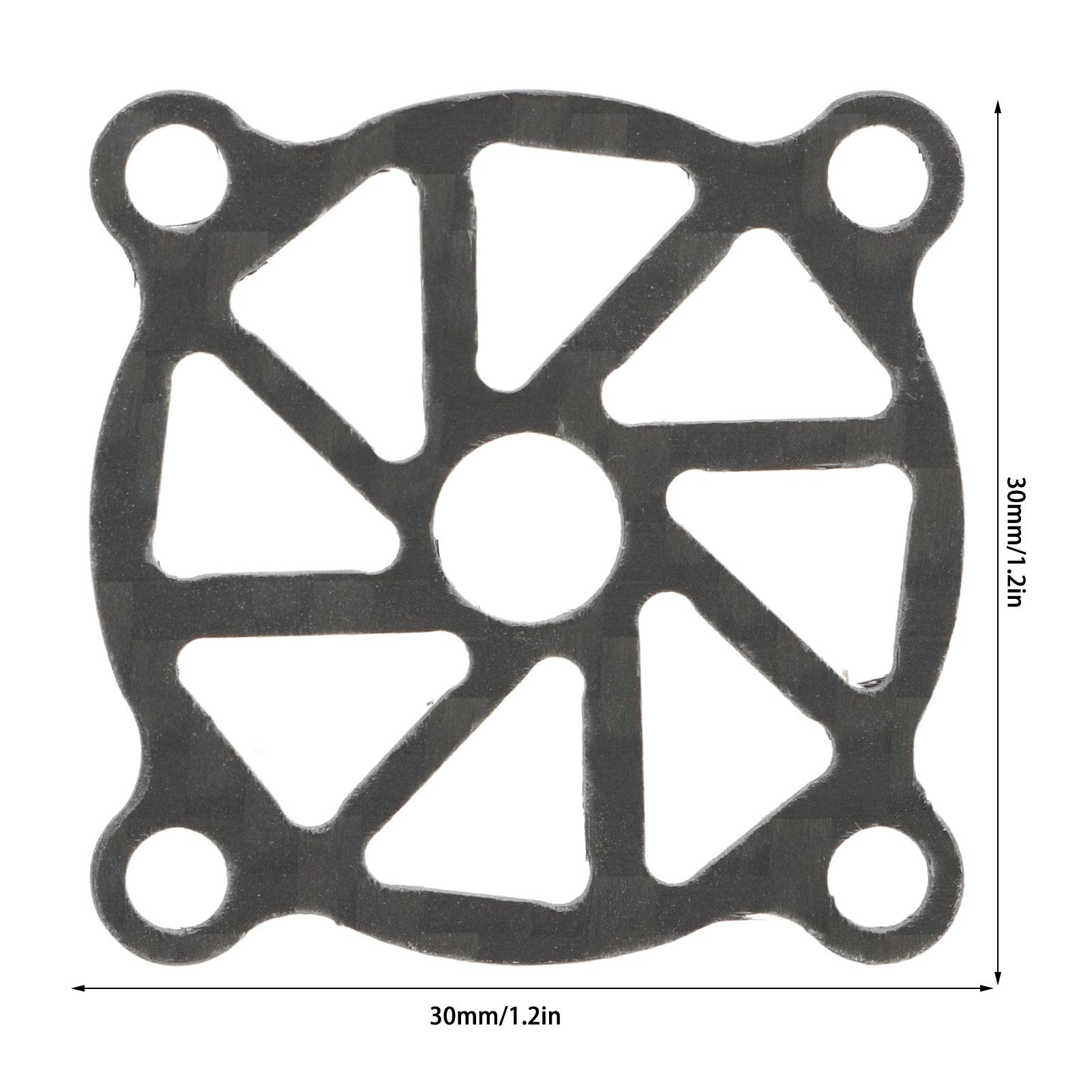 30x30mm Cooling Fan Cover Carbon Fiber RC Electric Motor Fan Heat Dissipatation Cover C