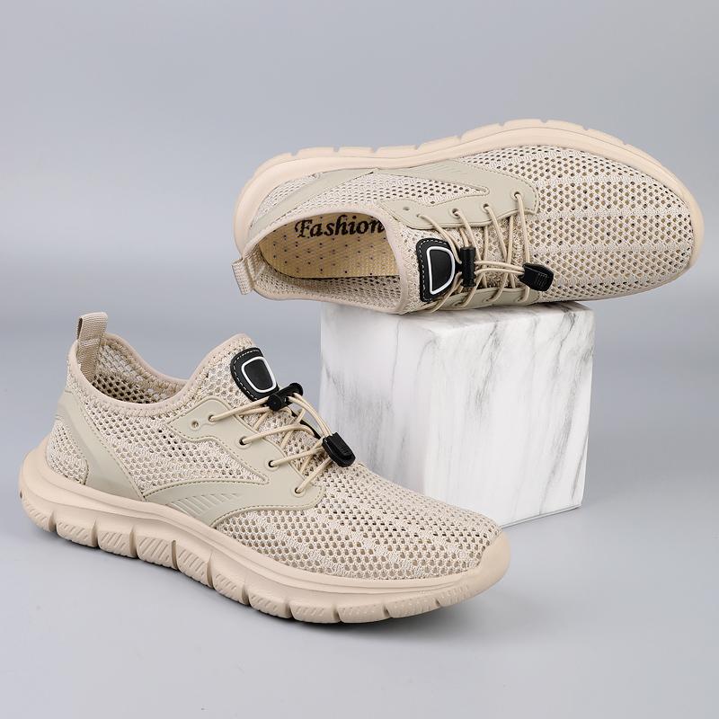 Fashion Breathable Men's Sneakers Sool Summer Mesh Flats Outdoor Mens Casual Shoes Non-Slip Loafers Treking Footwear Wading Aqua Shoes