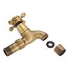 Wall Mounted Vintage   Brass Faucet Single Cold Water Tape for Kitchen Sink Mop Pool ( )