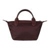 Longchamp Le Pliage Néo 17 Short Handle Fabric Dumpling Bag Mini Women Handbags Dark-Red 1500598P52