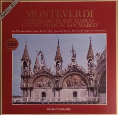 LP Record CLAUDIO MONTEVERDI Festmesse In San Marco 426635 ORBIS 1985 Germany Classical Used