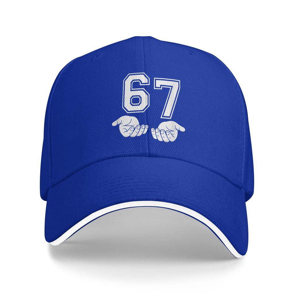 Six Seven 67 Minimal Number Design with Open Hands Casual Baseball Cap Kpop Rock Hip Hop Hats Summer Streetwear Baseball Caps