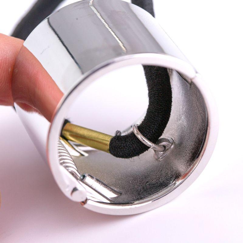 European and American Cylindrical Hair Rope Alloy Head Accessories Hair Band