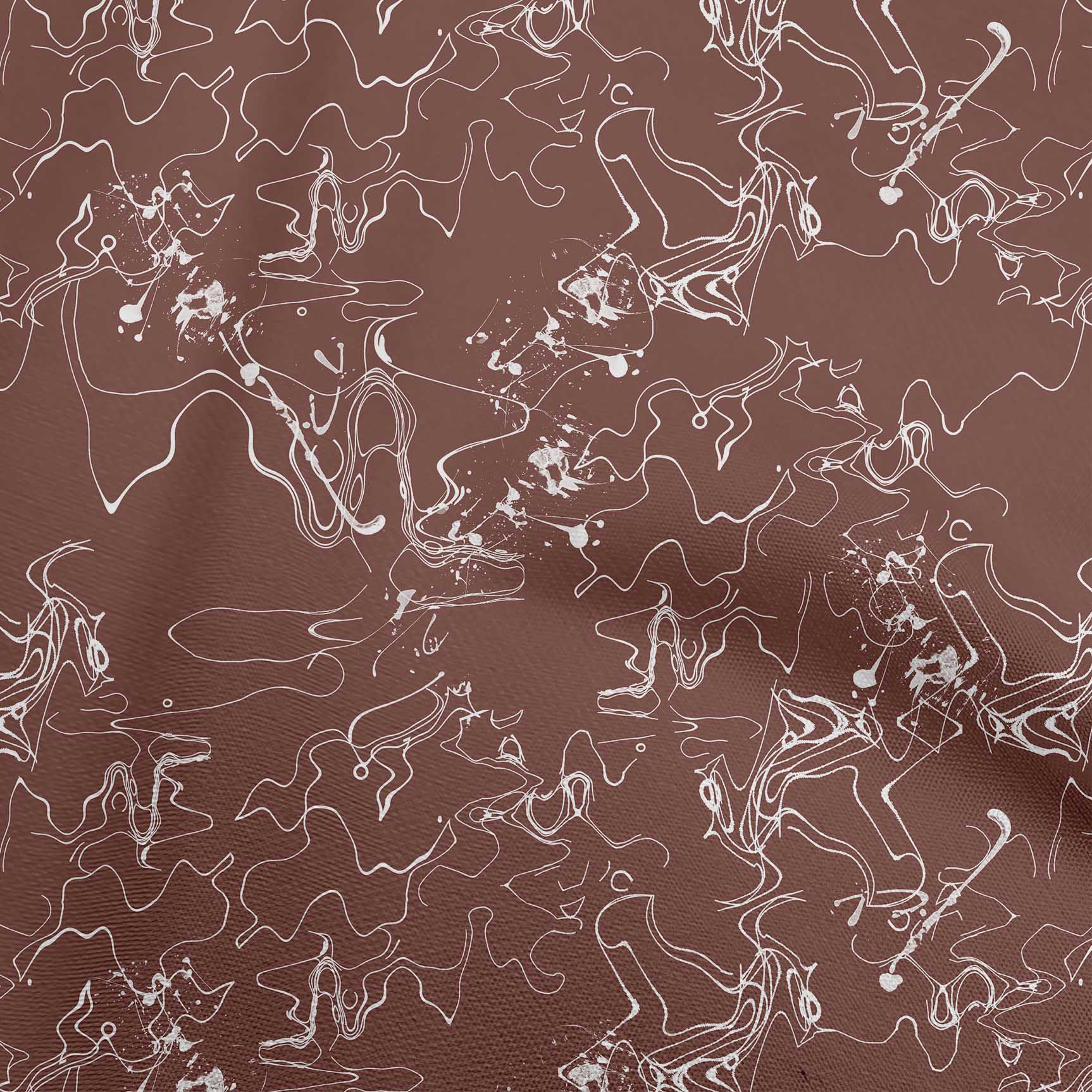 

OneOone Cotton Flex Brown Fabric Абстрактний одяг своїми руками Тканина для стьобання Тканина з принтом на ярди 40 дюймів 42 Inch Wide - Viscose Chiffon малиновий