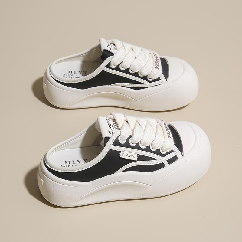 Mode CRLAYDK Klassiska Damsneakers Bekväma Mules Slip On Casual Plattformskor Backless Skor Gångskor Damer Slides