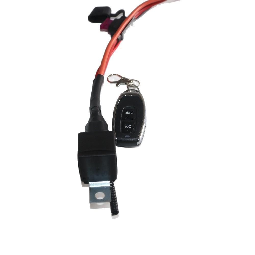 80A relay car spotlight controller car conversion LED spotlight harness with remote wireless remote control controller 12V