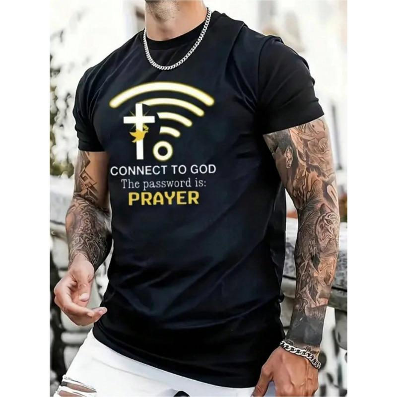 

Європейські розміри Чоловіча футболка для активного життя - Дихаюча з коротким рукавом, круглим вирізом, повсякденна футболка з непомітним принтом, Regular Fit, сорочка для спортзалу та бігу 3XL чорний