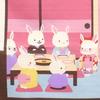 Maeda Dyeing Co. Ltd. Pink 53 X 56 Cm Shikisai Fabric Furoshiki Tapestry Hina