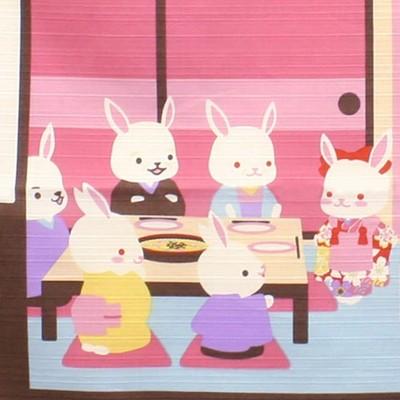Maeda Dyeing Co. Ltd. Pink 53 X 56 Cm Shikisai Fabric Furoshiki Tapestry Hina