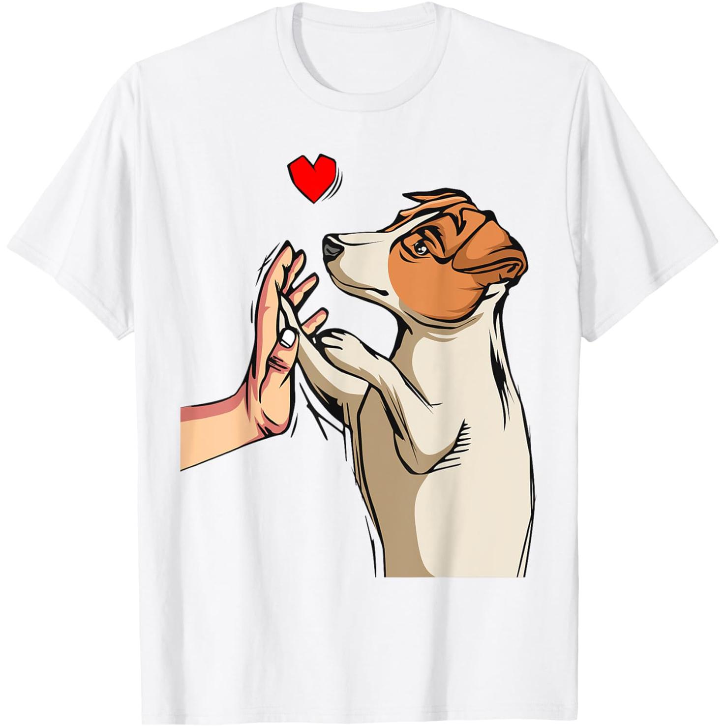 Fun Jack Russell Terrier Dog Lover Gift Idea Creative and Humorous Street Style Shortsleeved TshirtWomen Clothing Fashion S