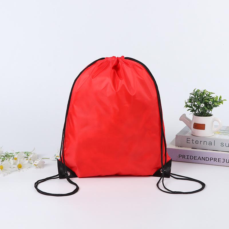 Blank Polyester Drawstring Bag for Marathons: Customizable Sports and Event Backpack