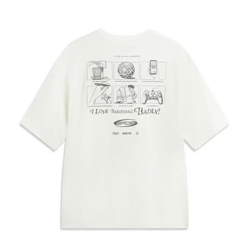 LI-NING Men's Short Sleeve Round Neck T-shirt