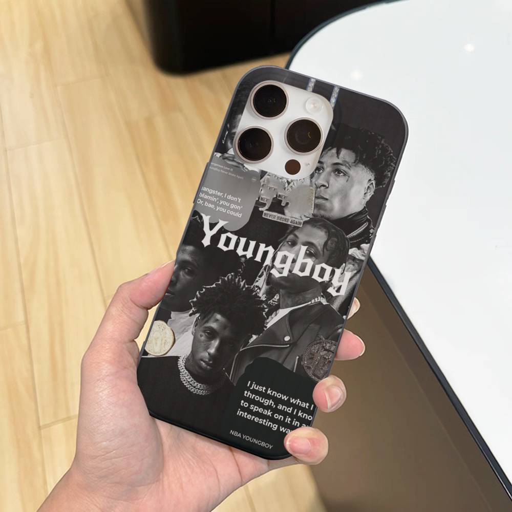 Rapper Youngboy Never Broke Again Phone Case For IPhone 17 16 15 14 13 12 11 Corrugated Frosted Soft Cover Anti-Slip