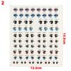 10 Pair Cartoon Crystal Eyes Stickers For Doll Eyes Accessories Anime Figurine Doll Face Organ Paster Eye Chips Paper