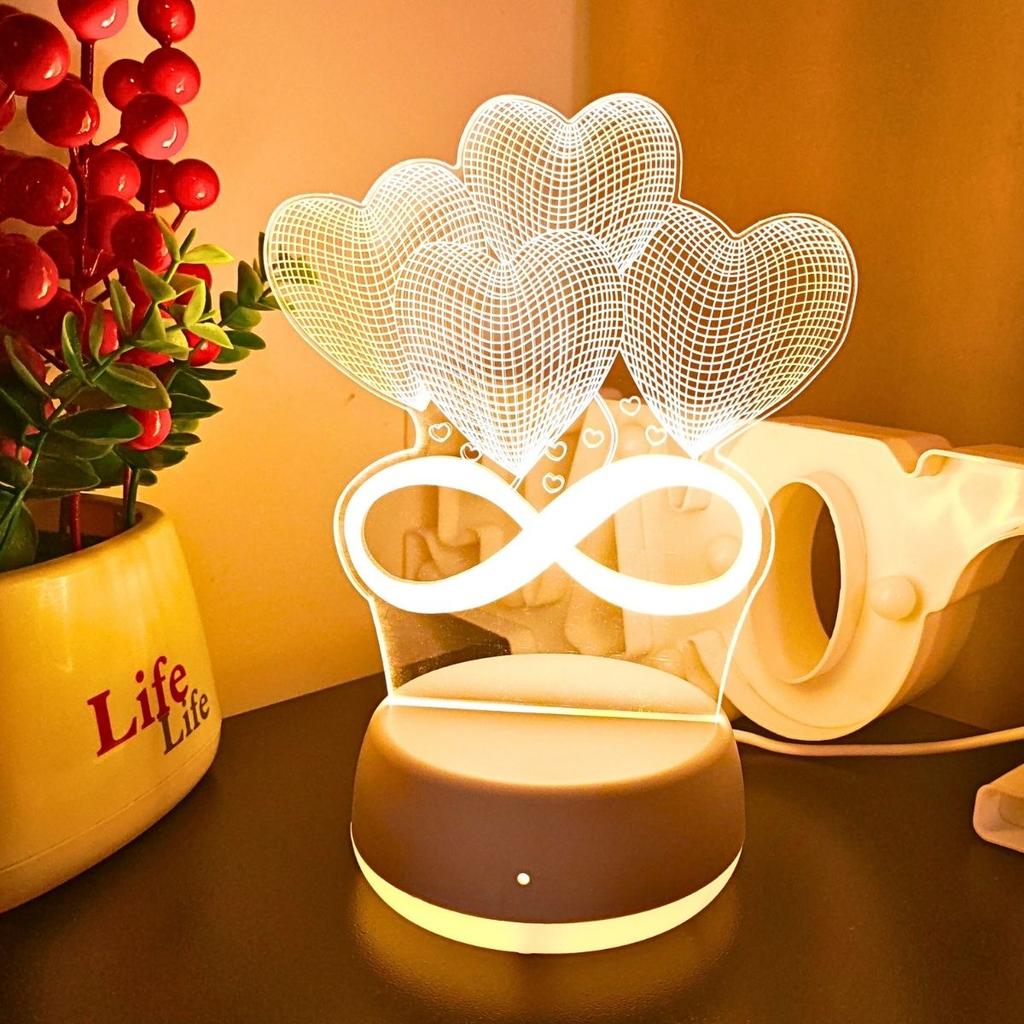 USB 3D night light bedroom decoration Christmas decoration fancy lighting LED room light gift light