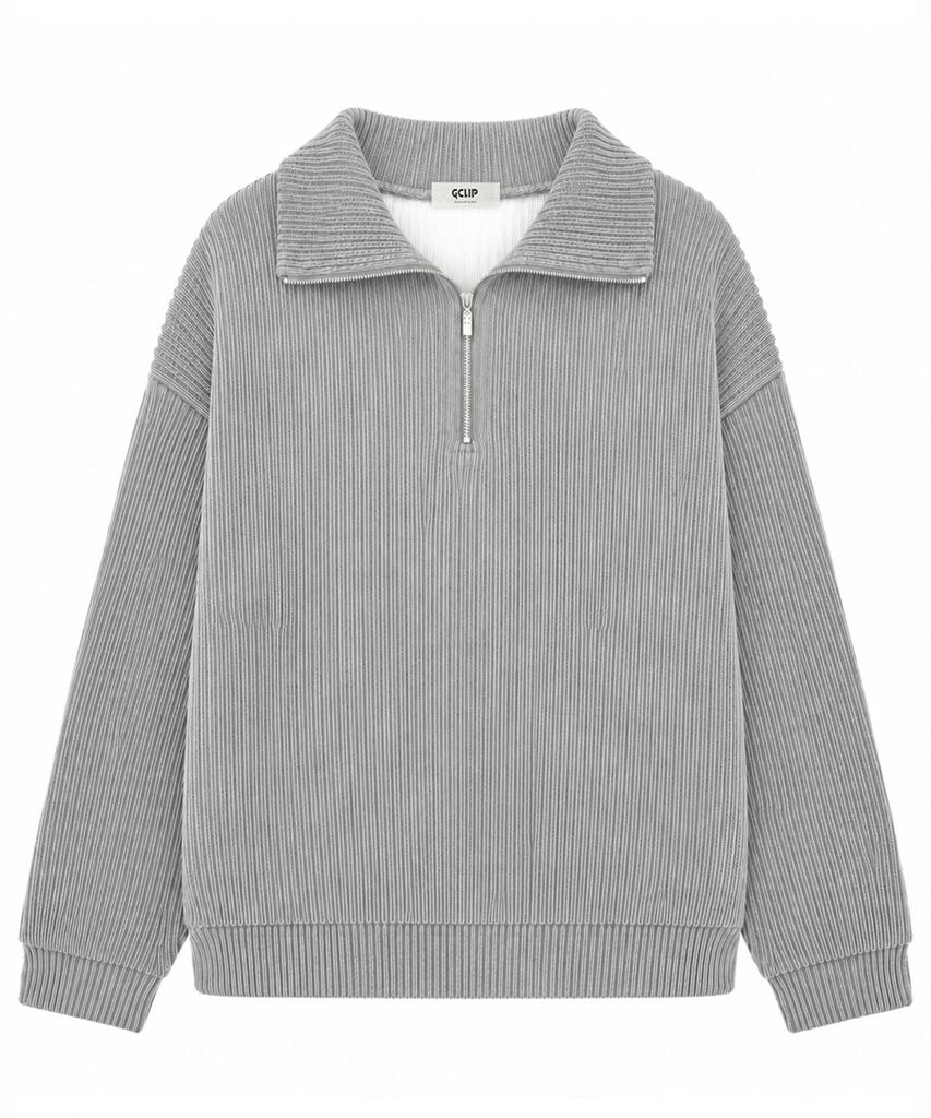 GCLIP Regular Fit Half-Zip Collared Sweatshirt 5 Colors
