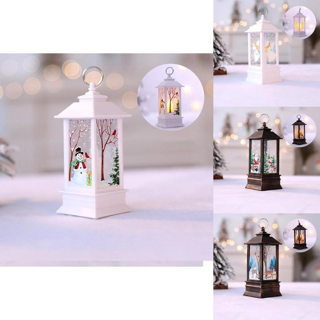 Exquisite Santa Claus Hanging Lantern Led Light Lamp Ideal For Holiday Decor