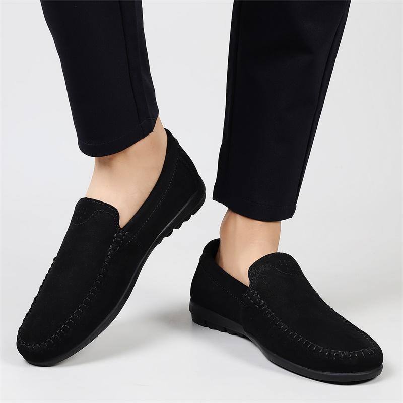 Handmade Men's Genuine Leather Shoes Comfortable Men's Work Loafers Spring Autumn New Men's Casual Shoes High Quality Male Flats