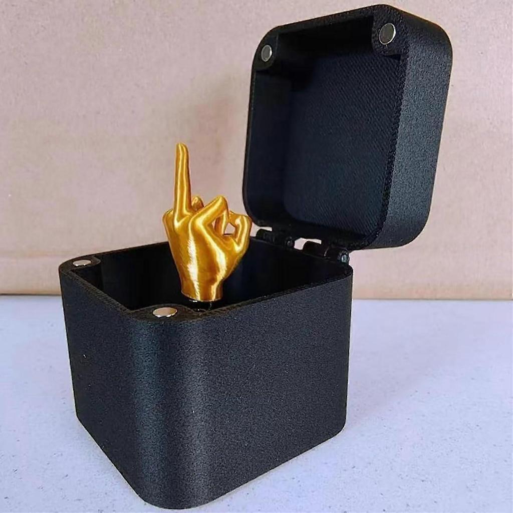 Middle Finger Surprise Gift Box, Funny Pop Up Surprise Gift Box, Christmas Halloween Novelty Fun Prank Gift for Office Desk Decor Home Dcor