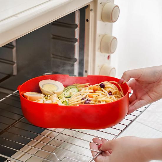 Portable Insulated Lunch Box for Office Workers and Students, Divided Into Compartments That Do Not Cross Flavors, Sealed Lunch Box